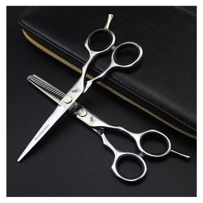 5.5 Inch Hairdressing Scissors Hairdresser Cutting Thinning Scissors Hairdressing Set Professional Haircut Scissors Barber Shop Hair Cutting Shears(Set)