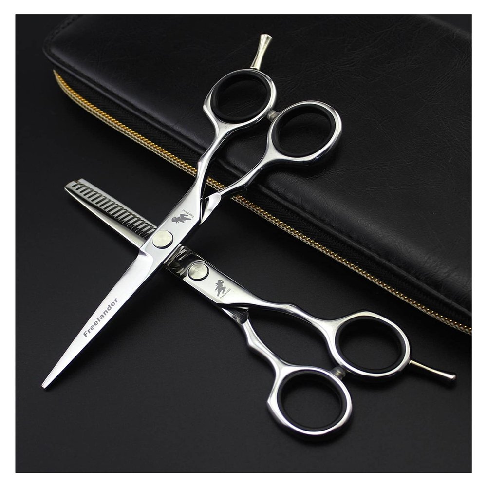 5.5 Inch Hairdressing Scissors Hairdresser Cutting Thinning Scissors Hairdressing Set Professional Haircut Scissors Barber Shop Hair Cutting Shears(Set)