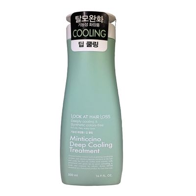 Daeng Gi Meo Ri - Look At Hair Loss Minticcino Deep Cooling Treatment 16.9 FL OZ/500ml, Deeply cooling care for Oily, flaky scalp types