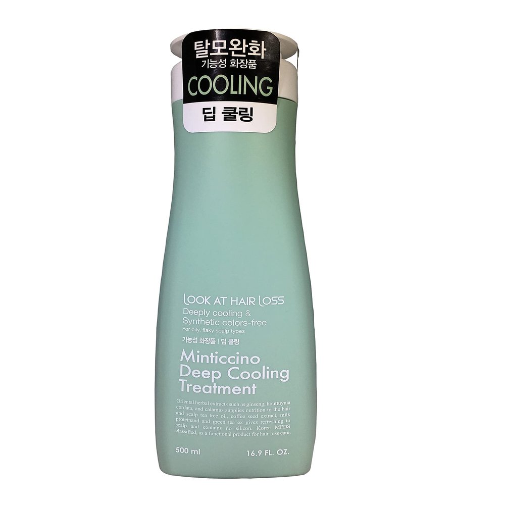 Daeng Gi Meo Ri - Look At Hair Loss Minticcino Deep Cooling Treatment 16.9 FL OZ/500ml, Deeply cooling care for Oily, flaky scalp types