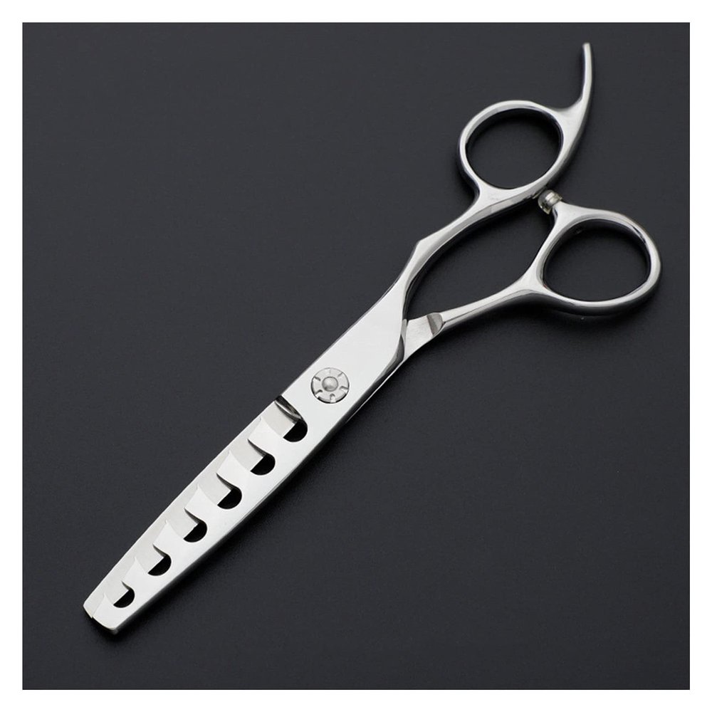 5.75 Inch Texture Trimming Scissors,Hole Hairdressing Scissors,6-Tooth Thinning Scissors,Household Hairdressing Scissors,Hairdressing Scissors for Barbers Hair Cutting Shears