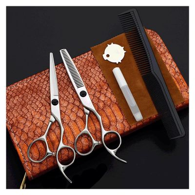 5.5 Inch Hand-Handled Hairdressing Scissors,Barber Scissors,Flat Scissors,Dental Scissors,Haircutting Suit for Barbers Hair Cutting Shears