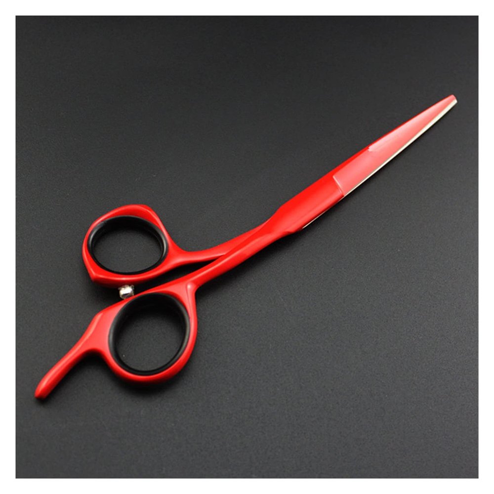 5/5.5/6'' Red Hair Clipper,Scissors,Hairdresser,Barber Scissors,Hairdresser Scissors Hair Cutting Shears(5.5 Inch)