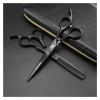 6 Inch Black Salon Hair Cutting Tools Professional Barber Hair Cutting Thinning Scissors Shears Hairdressing Styling Tools Hair Cutting Shears(Set Add Bag) view 2