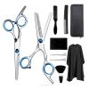 3/10pcs Hair Scissor 6 Inch Barber Hairdressing Cutting Professional Shear Stainless Steel Thinning Scissor Barbershop Salon Set Hair Cutting Shears(Gold) view 1