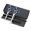 3/10pcs Hair Scissor 6 Inch Barber Hairdressing Cutting Professional Shear Stainless Steel Thinning Scissor Barbershop Salon Set Hair Cutting Shears(Gold) view 3