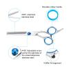 3/10pcs Hair Scissor 6 Inch Barber Hairdressing Cutting Professional Shear Stainless Steel Thinning Scissor Barbershop Salon Set Hair Cutting Shears(Gold) view 4