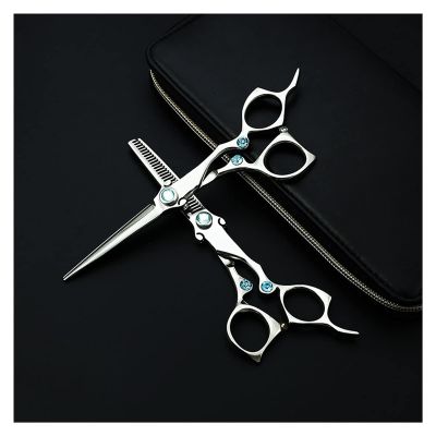 Cutting Styling Tool Hair Straight Scissors Stainless Steel Professional Barber Salon Hairdressing Haircut Shears(Set Add Bag)
