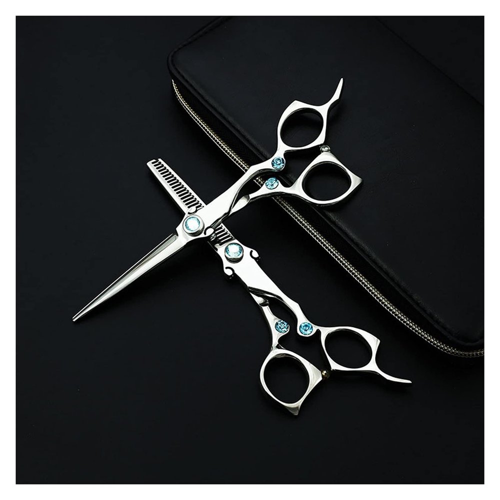 Cutting Styling Tool Hair Straight Scissors Stainless Steel Professional Barber Salon Hairdressing Haircut Shears(Set Add Bag)