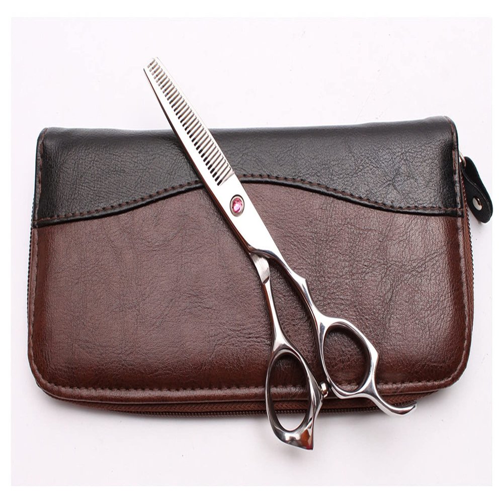 6 Inch Barber Scissors,Professional Hairdresser,Scissors and Thinning Scissors for Hair Salon Styling Hair Cutting Shears(Beige)