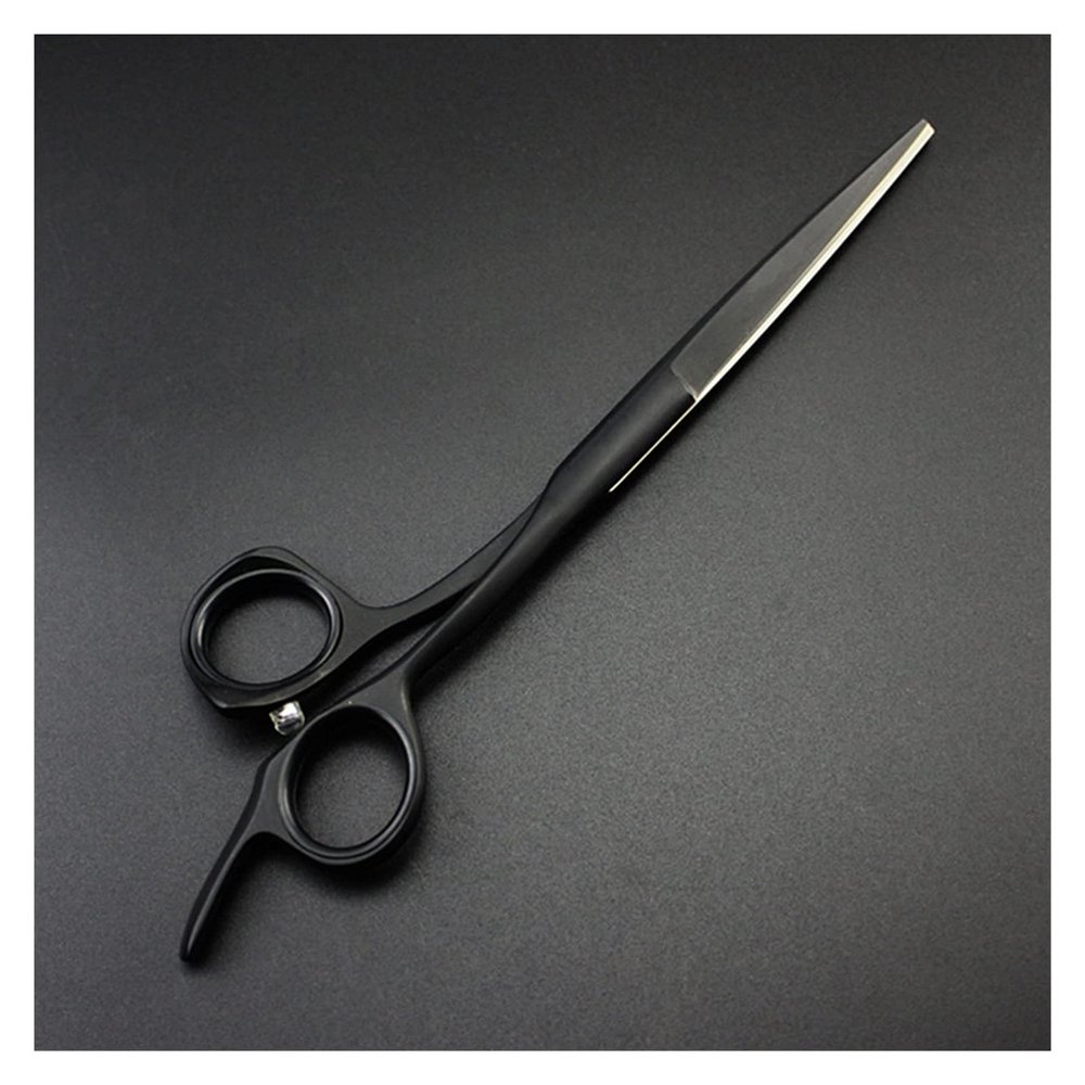 5/5.5/6'' Black Hair Cutting Scissors Scissors Hairdresser Hairdresser Barber Scissors Hairdresser Scissors Hair Cutting Shears(6 Inch)