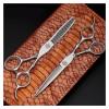 6.0 Inch Bamboo Handle Sword-Shaped Hairdressing Scissors,Barber Scissors,Flat Cut,Haircut Tool Set Hair Cutting Shears view 3