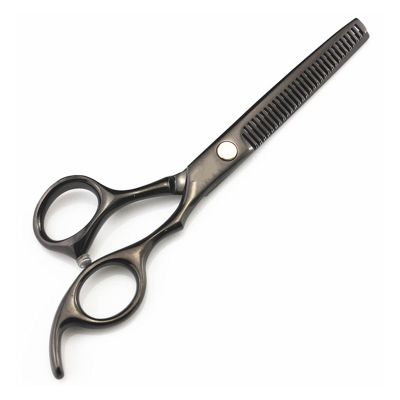 5.5 Inch Or 6 Inch Barber Shop,Hairdressing Scissors,Hair Salon Supplies,Professional Hairdressing Scissors,Flat-Cut Hair Thinning Scissors Hair Cutting Shears(Black Thinning)