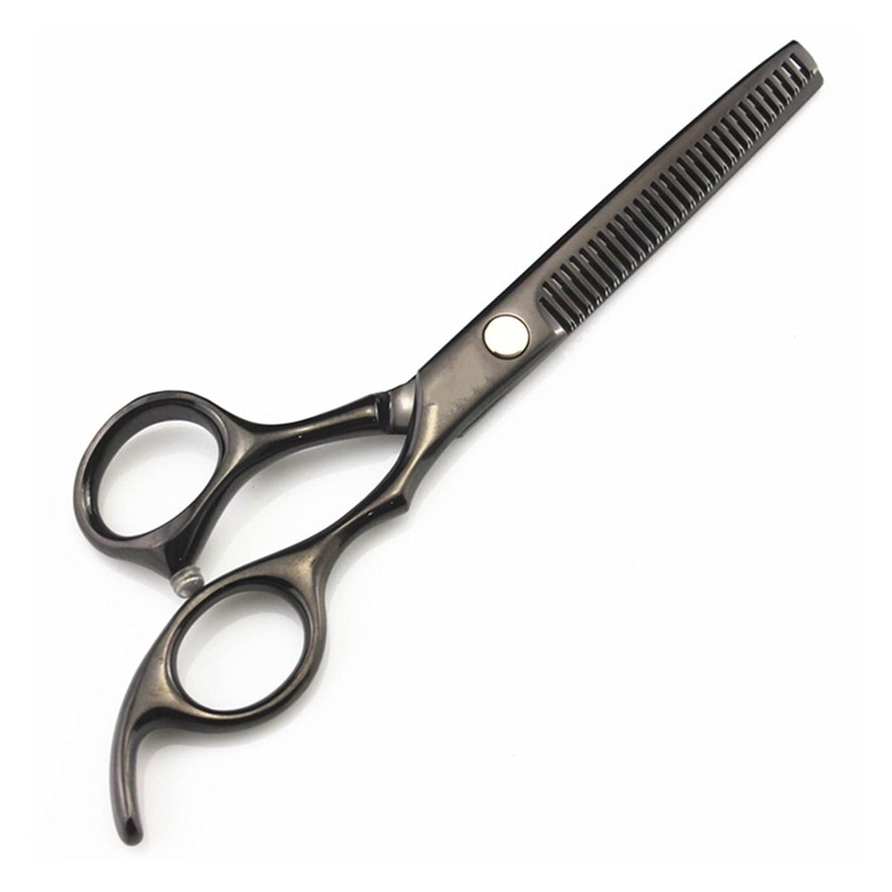 5.5 Inch Or 6 Inch Barber Shop,Hairdressing Scissors,Hair Salon Supplies,Professional Hairdressing Scissors,Flat-Cut Hair Thinning Scissors Hair Cutting Shears(Black Thinning)