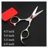 4.5/5/5.5/6 Inch Hairdressing Scissors,Hair Salon,Professional Barber Scissors,Barber Scissors Hair Cutting Shears(XL) view 2