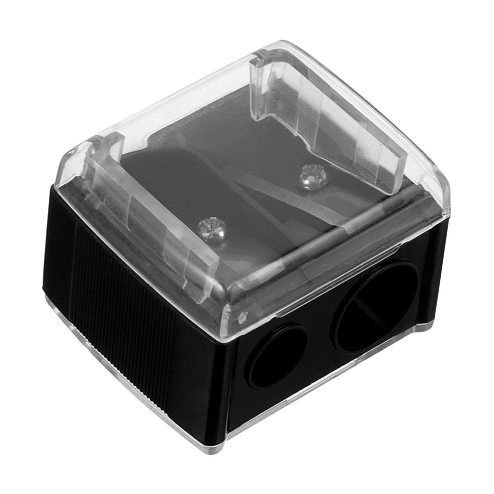minkissy Sharpener for Eyebrow Pen Mini Pencil Sharpener Double Hole for Cosmetics