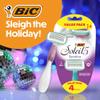 BIC Soleil 5 Sensitive Women's Disposable with 5 Blade Razors, Water Activated Moisture Strip and Anti-Slip Grip, 4-Pack, Holiday Gift view 2
