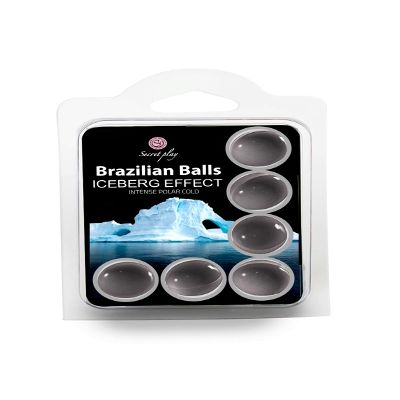SECRET PLAY Set 6 Brazilian Balls Efecto Frio Iceberg