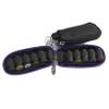 10 Slot Essential Oil Bottle Case Protector Portable Small Essential Oil Bottle Storage Bag Travel Carrying Organizer Perfume Holder Makeup Bag,Black view 1