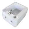 WYOERN Acrylic Pedicure Sink Foot Bath Spa with Heat and Massage Foot Bath Tub Hot and Cold Adjustment Pedicure Foot Spa Massage Manicure Pedicure Spa Bathtub Colorful Light Surfing (Size : Bath) view 1