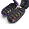 10 Slot Essential Oil Bottle Case Protector Portable Small Essential Oil Bottle Storage Bag Travel Carrying Organizer Perfume Holder Makeup Bag,Purple view 2