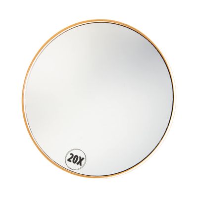 KALLORY Bathroom Cup Mirror Travel-Friendly Makeup Mirror Powerful for Easy Installation and Detail Precision Showers Bathrooms