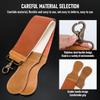 Professional Straight Blade Razor Kit with Strop - Stainless Steel Sharp Shaver Straight Edge Barber Razor for Men Home & Salon Grooming Using (Brown) view 4