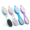 Fangze Foot Brush and Pumice Stone - 4 Pack Foot Brush Scrubber for Shower 4 in 1 Pedicure Foot File Exfoliator for Foot Care - Purple and Blue view 1