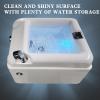 WYOERN Salon Massage Equipment Foot Soaker Foot Baths & Spas Acrylic Massage Footbath Square Foot Bath Salon Acrylic Pedicure Chair Bowl Pedicure Sink (Size : Bath) view 4