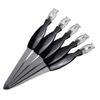 12pcs Dual-use Stainless Steel Nail Tool Dead Skin Fork Cuticle Remover for Manicure Nail Files Trimmers Black view 1