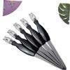 12pcs Dual-use Stainless Steel Nail Tool Dead Skin Fork Cuticle Remover for Manicure Nail Files Trimmers Black view 4