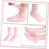 FRCOLOR 1pair Moisturizing Socks for Dry Cracked Feet Elastic Foot Cover for Women Hydrating Treatment for Home Pedicure Care Softens Calluses Heels Breathable Design view 3