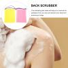 Alipis 2pcs Back Exfoliating Towels Lightweight Shower Scrubber Bath Towels Durable Drawstring Design for Travel Camping Compact for view 3