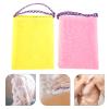 Alipis 2pcs Back Exfoliating Towels Lightweight Shower Scrubber Bath Towels Durable Drawstring Design for Travel Camping Compact for view 4