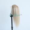 Aprilhair Pre-plucked Ombre #8/613 Light Brown Blonde Highlight Lace Front Wigs Straight Glueless 150% Density Brazilian Virgin Human Hair (20 INCH, 8/613 Lace Front Wig) view 3