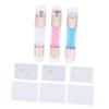 FRCOLOR 3sets Double-ended Nail Art Stampers for Diy French Manicure for Nail Design Colors Transparent view 1