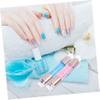 FRCOLOR 3sets Double-ended Nail Art Stampers for Diy French Manicure for Nail Design Colors Transparent view 2