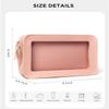 LETGO Clear Toiletry Bag, Portable Travel Makeup Pouch with Zipper, TSA Approved Organizer, PVC Cosmetic for Airport Airline Compliant Pink Car Accessories for Women (Pink) view 2