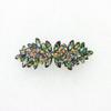 Faship Volcano Rainbow Multicolors Rhinestone Crystal Flower Barrette Clip view 2