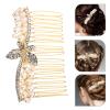 FOMIYES Bridal Hair Comb Rhinestones and Elegant Wedding Hair Accessory for Brides and Bridesmaids Lightweight Side Comb for Special Occasions view 4