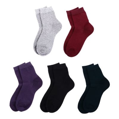 FRCOLOR Womens Ankle Gel Socks Moisturizing Soft Foot Socks for Cracked Heel Random Color