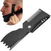 Adjustable Beard Shaping Tool with Comb,Beard Styling Template for Men 360 Rotating Beard Styling Tool for Trimming Hairline Neckline Goatee view 1