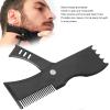 Adjustable Beard Shaping Tool with Comb,Beard Styling Template for Men 360 Rotating Beard Styling Tool for Trimming Hairline Neckline Goatee view 2