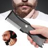 Adjustable Beard Shaping Tool with Comb,Beard Styling Template for Men 360 Rotating Beard Styling Tool for Trimming Hairline Neckline Goatee view 4