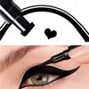 Go Ho Black Liquid Eyeliner Stamp,Heart Stamp Eyeliner Makeup,Heart Gifts,Double-seal Waterproof Eyeliner Pen,Long-lasting Smudge-proof Eye Liner Makeup Tools,1 PC view 2