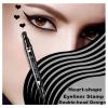 Go Ho Black Liquid Eyeliner Stamp,Heart Stamp Eyeliner Makeup,Heart Gifts,Double-seal Waterproof Eyeliner Pen,Long-lasting Smudge-proof Eye Liner Makeup Tools,1 PC view 4