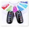 Mesiyun 3D Nail Art Rhinestones Nail Metal Caviar Beads Sparkle Charms Pearls Fashion Nail Art Decorations 4 Wheels view 3