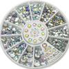 Mesiyun 3D Nail Art Rhinestones Nail Metal Caviar Beads Sparkle Charms Pearls Fashion Nail Art Decorations 4 Wheels view 4