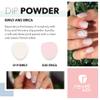 Revel Nail Dip Powder - White and Pink Dip Powder for Nails, Chip Resistant Dip Nail Powder with Vitamin E and Calcium, DIY Manicure view 2