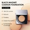 CARSLAN Black Magnet Cushion Foundation - Full Buildable Coverage, Moisturizing, Lightweight, 18H Long-Lasting Glow Looking, Refill Included, K02.Ivory White view 2